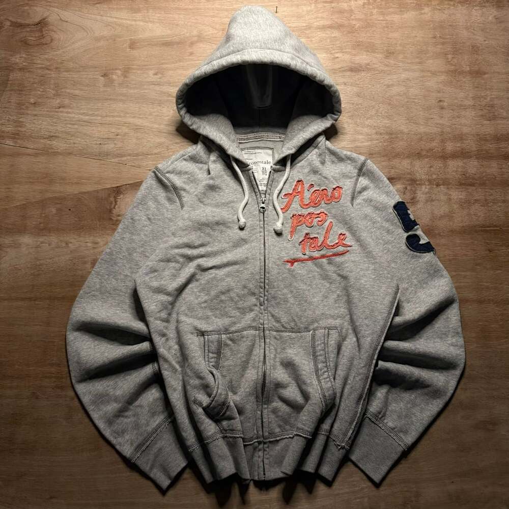 Vintage Y2K Aeropostale XL Montauk Surfing Club Full Zip Graphic Hoodie